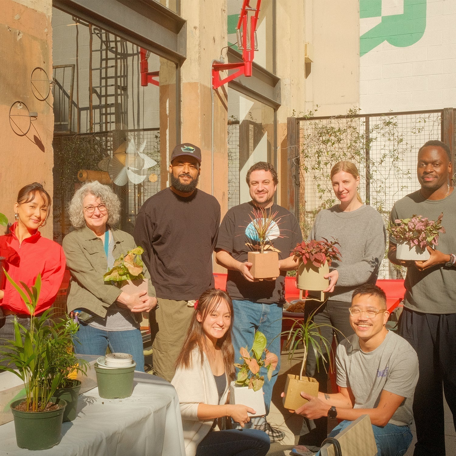 Group of Attendees at our Intentional Repotting Workshop with Plant Man P X Ferm Living