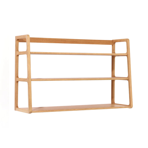 Agnes Wall Mounted Shelving Unit: European Oak