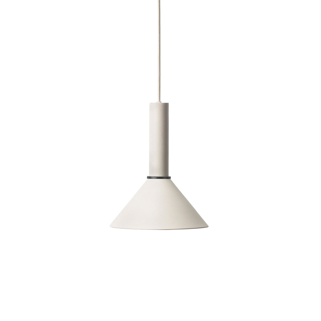 Collect Lighting: Light Grey + High + Cone + Chrome