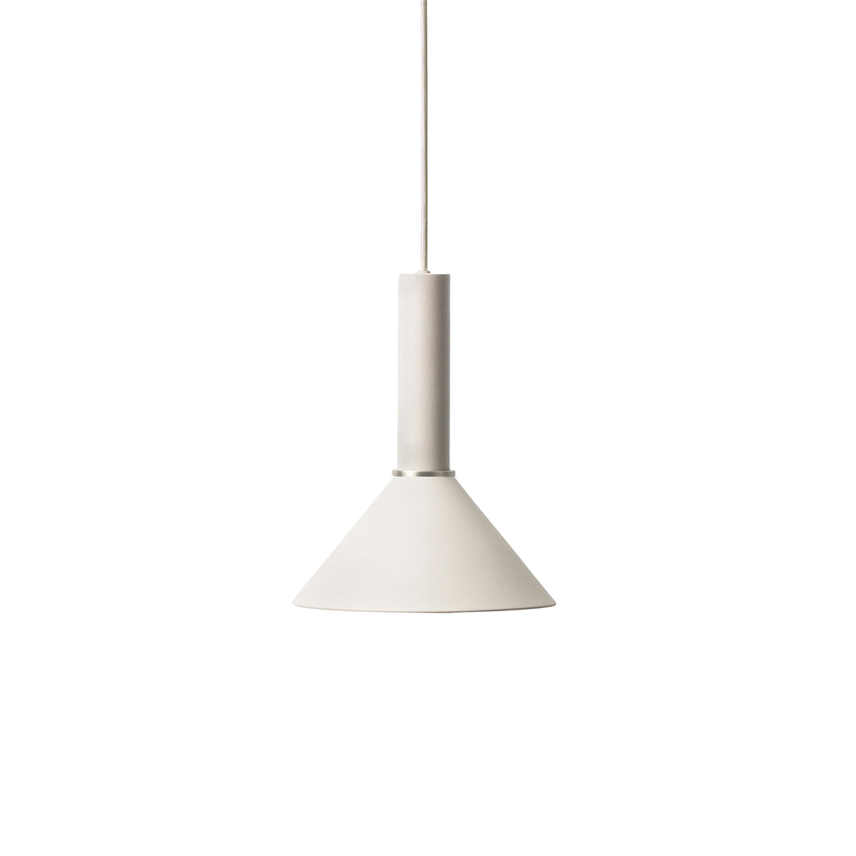 Collect Lighting: Light Grey + High + Cone + Black Brass