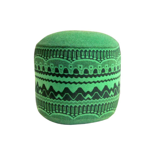 Henry Pouf: Zig Zag + Green