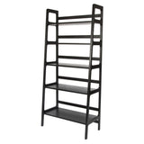 Agnes High Shelving Unit : European Oak - Black Stain