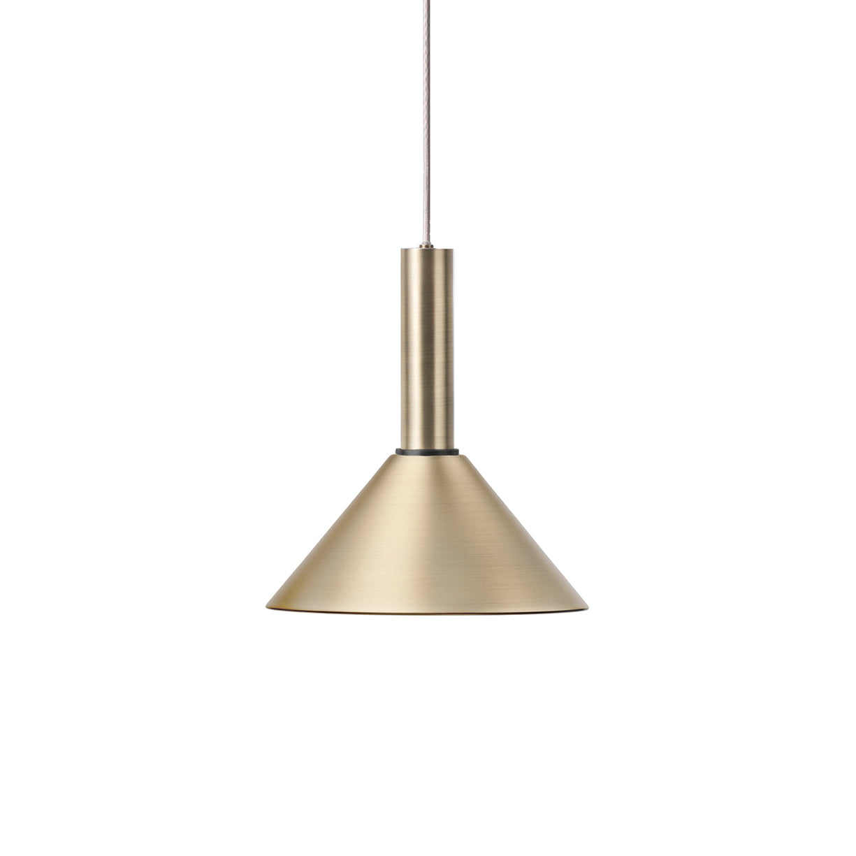 Collect Lighting: Brass + High + Cone + Black Brass