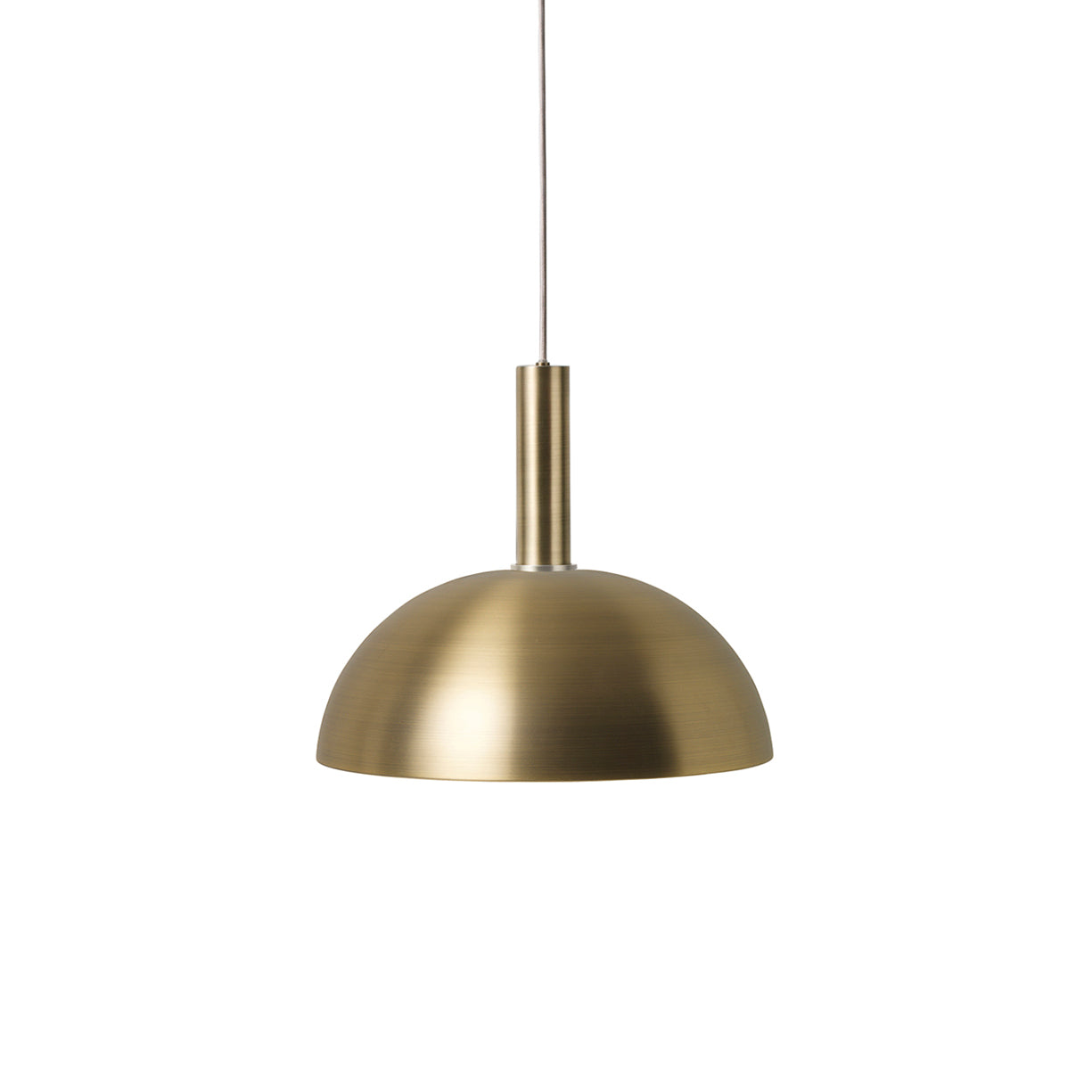 Collect Lighting: Brass + High + Dome + Chrome