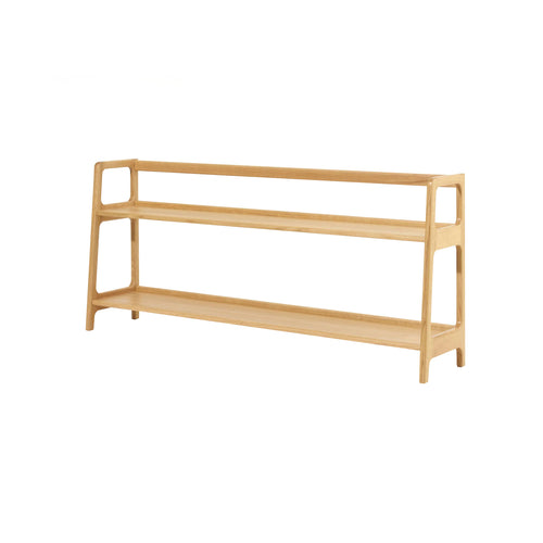Agnes Long Shelving Unit: European Oak