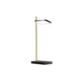 Talia Table Lamp + Wireless Device Charger: Black + Brass