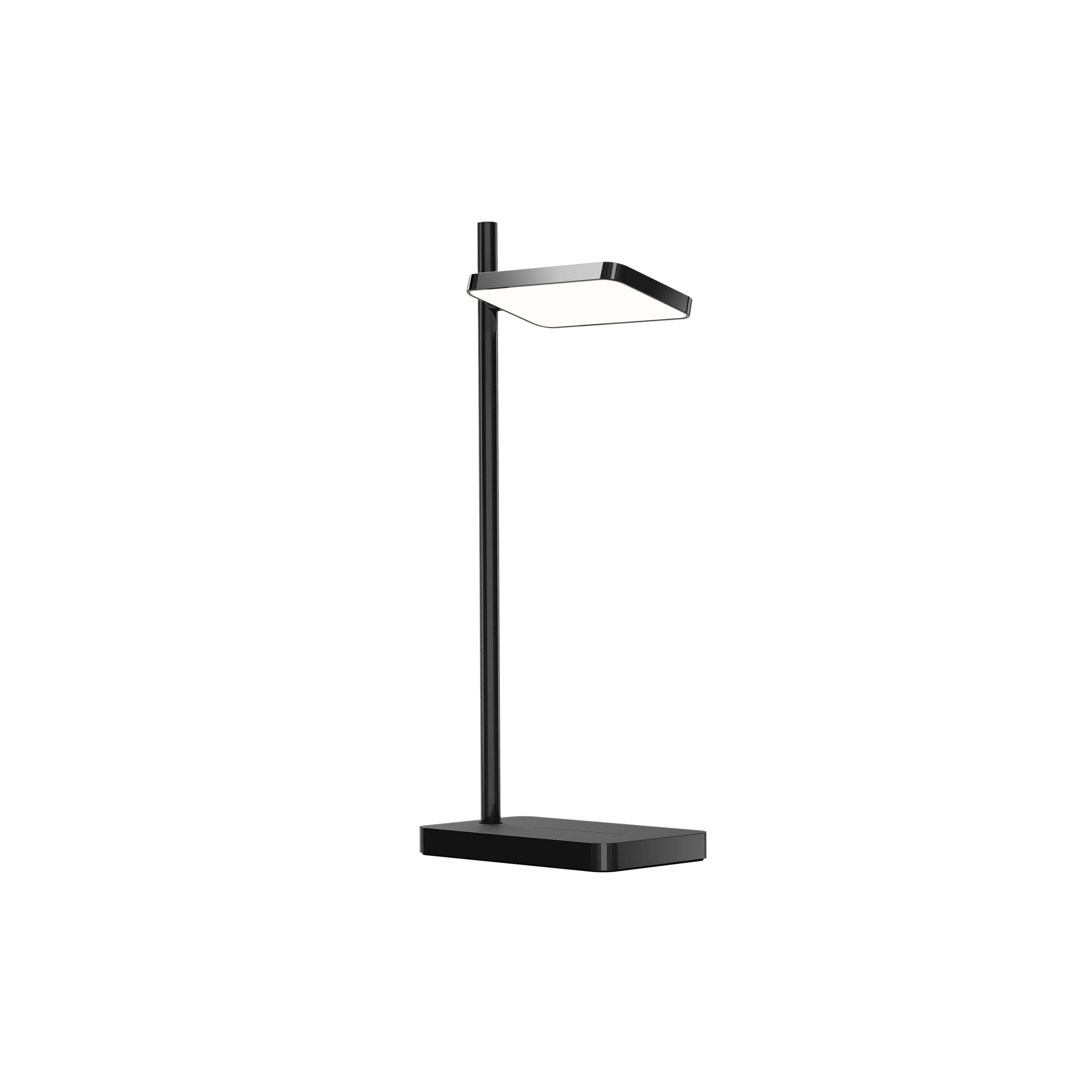 Talia Table Lamp + Wireless Device Charger: Black