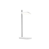Talia Table Lamp + Wireless Device Charger: White + Silver