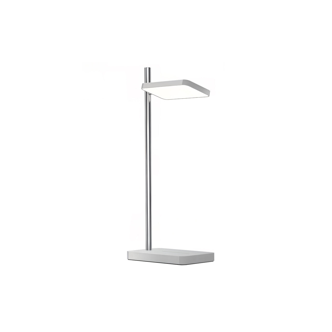 Talia Table Lamp + Wireless Device Charger: Grey + Silver
