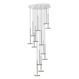 Sky Solo Chandelier: 13 + Matte Black