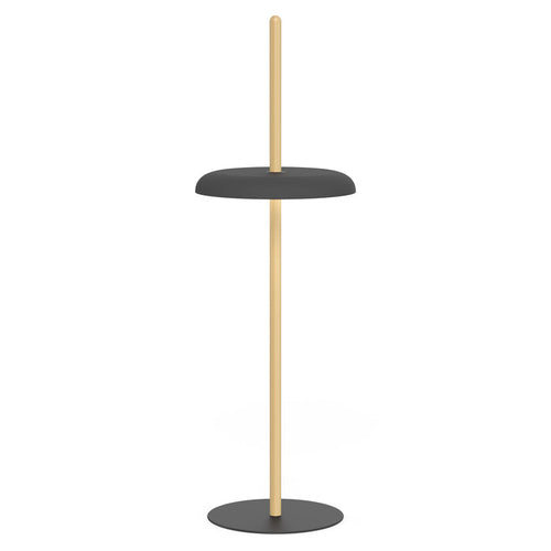 Nivél Portable Floor Lamp: White Oak + Black