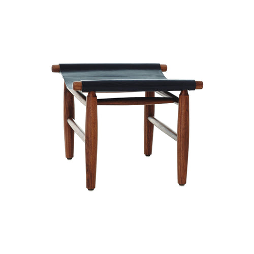 Wohlert Triangle Ottoman: Dark Brown Oak