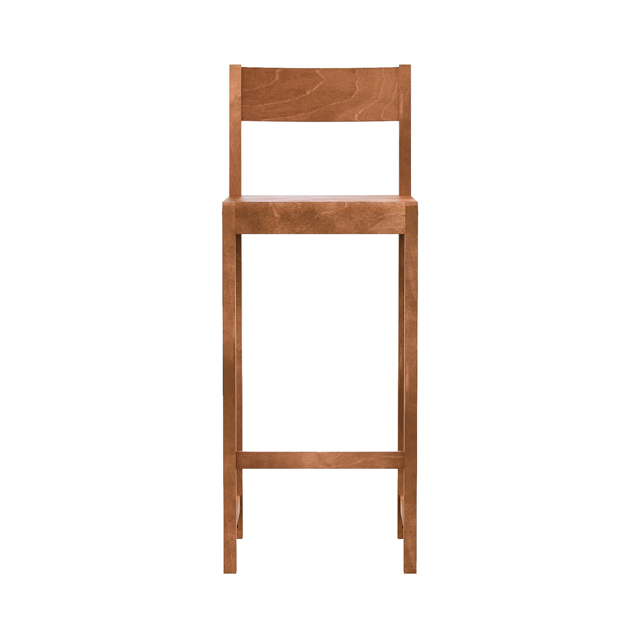 01 Bar + Counter Chair: Bar + Warm Brown Birch + Without Cushion