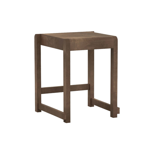 01 Low Stool : Dark Brown Birch