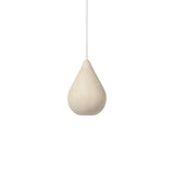 Liuku Base Pendant Light: Drop + Natural Matt Lacquered