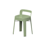 Ombra Stool with Backrest: Green