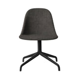 Harbour Side Dining Chair Star Base with Swivel: Upholstered + Black Aluminum + Canvas 2 0154