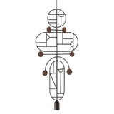 Wooden Dots Suspension Lamp: Oval + Circle with Stem + Circle + Horizontal + Vertical Oval + Graphite + 2 Stem + 1 Curled Stem + Graphite + Walnut