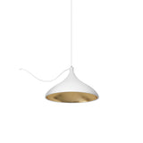 Swell String Indoor/Outdoor Pendant Light: XL Wide + White