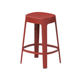 Ombra Bar + Counter Stool: Stacking + Counter + Red