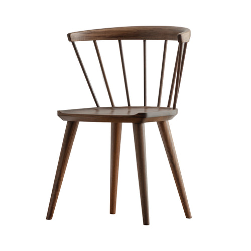 Oxbend Windsor Chair: Walnut