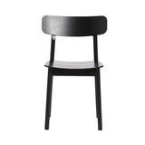 Soma Dining Chair: Set of 2 + Black Painted Ash + Without Seatpad