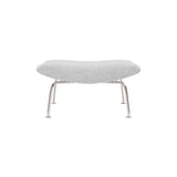 Wegner Ox Ottoman: Brushed Stainless Steel