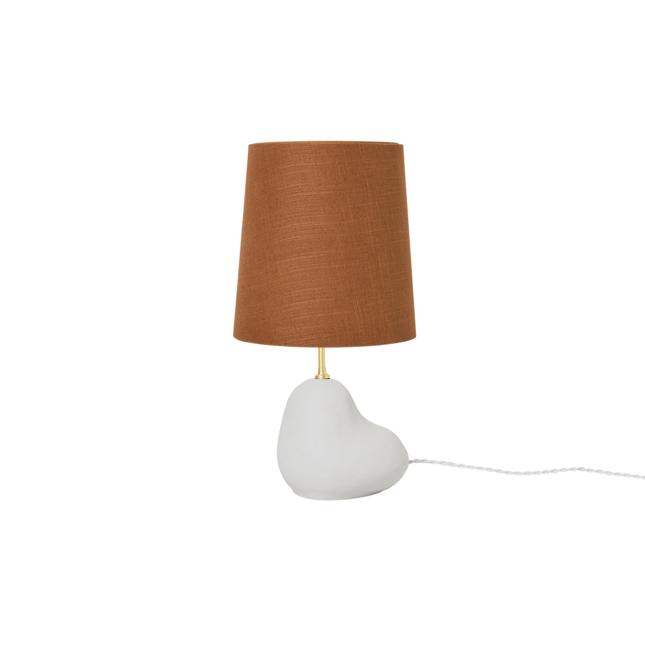 Hebe Lamp: Short + Curry + Off-White