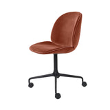 Beetle Meeting Chair: 4-Star Swivel Base with Castors + Full Upholstery + Black Matt