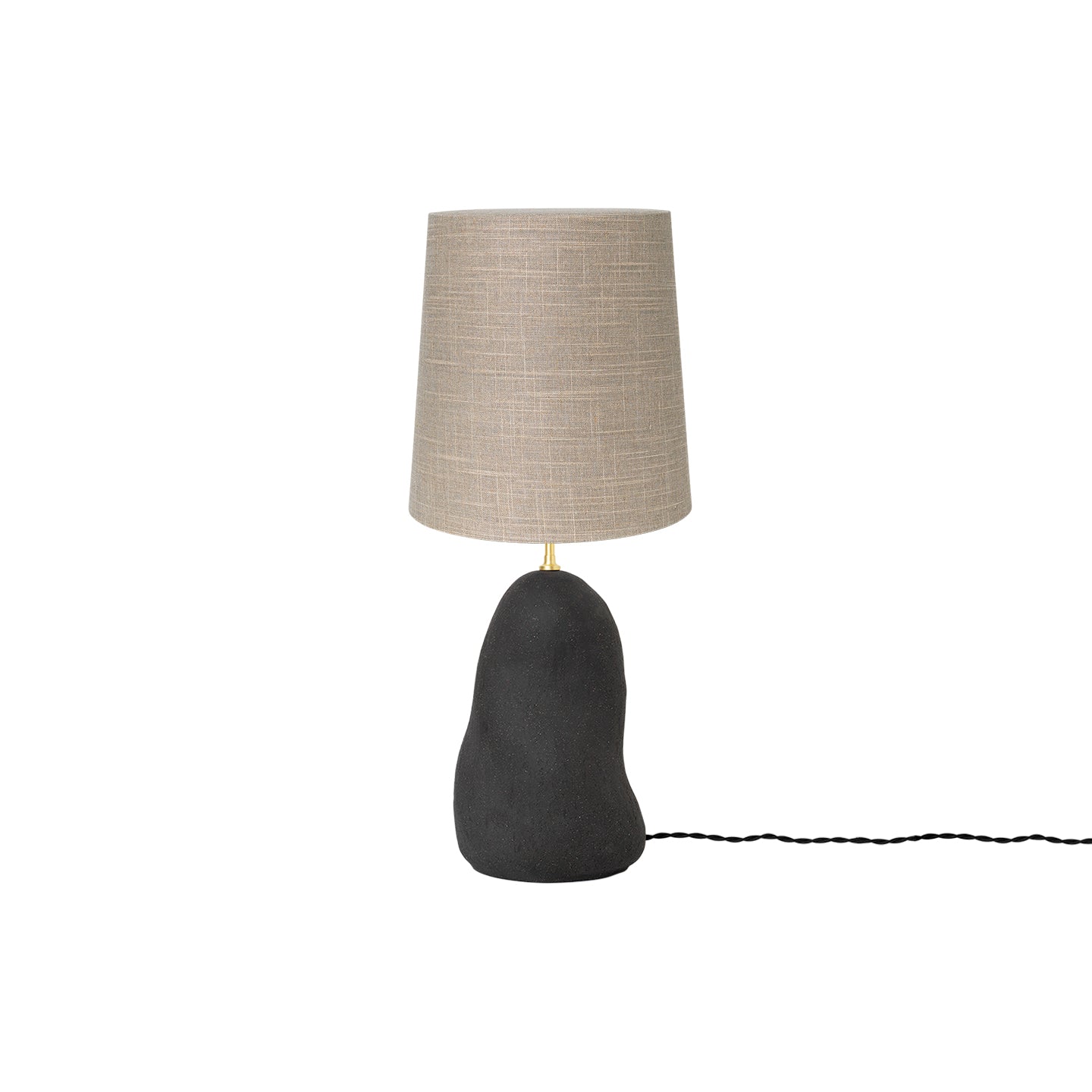 Hebe Lamp: Medium + Sand + Black