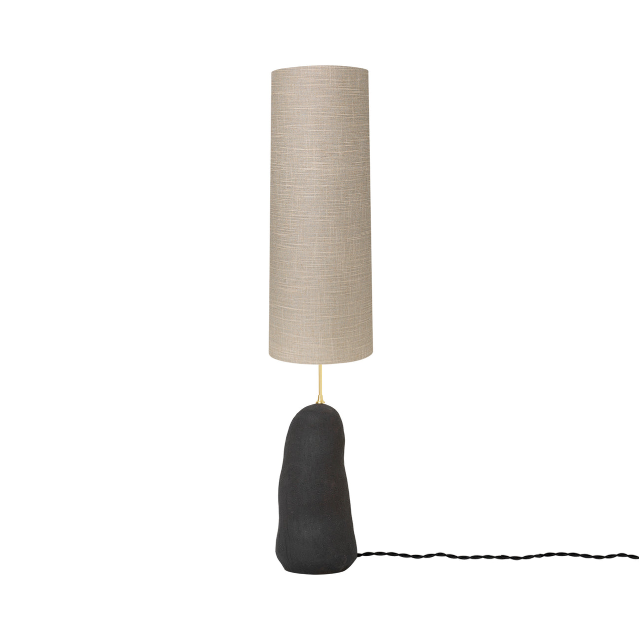 Hebe Lamp: Long + Sand + Black