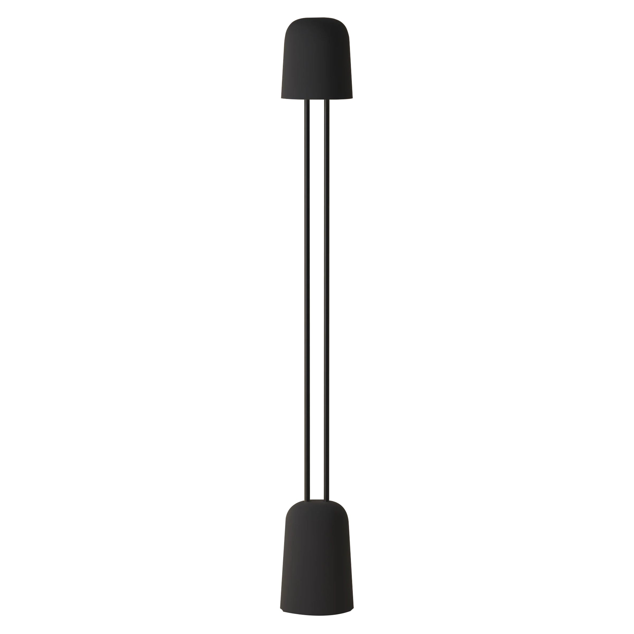 Gio Floor Light: Carbon + Black