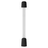 Gio Floor Light: Carbon + Chrome