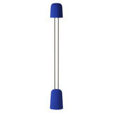 Gio Floor Light: Cobalt + Chrome