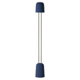 Gio Floor Light: Midnight + Chrome