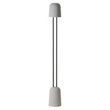 Gio Floor Light: Mist + Black