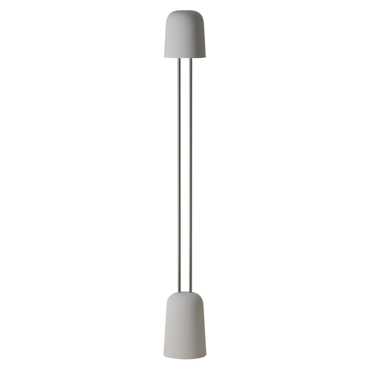 Gio Floor Light: Mist + Chrome