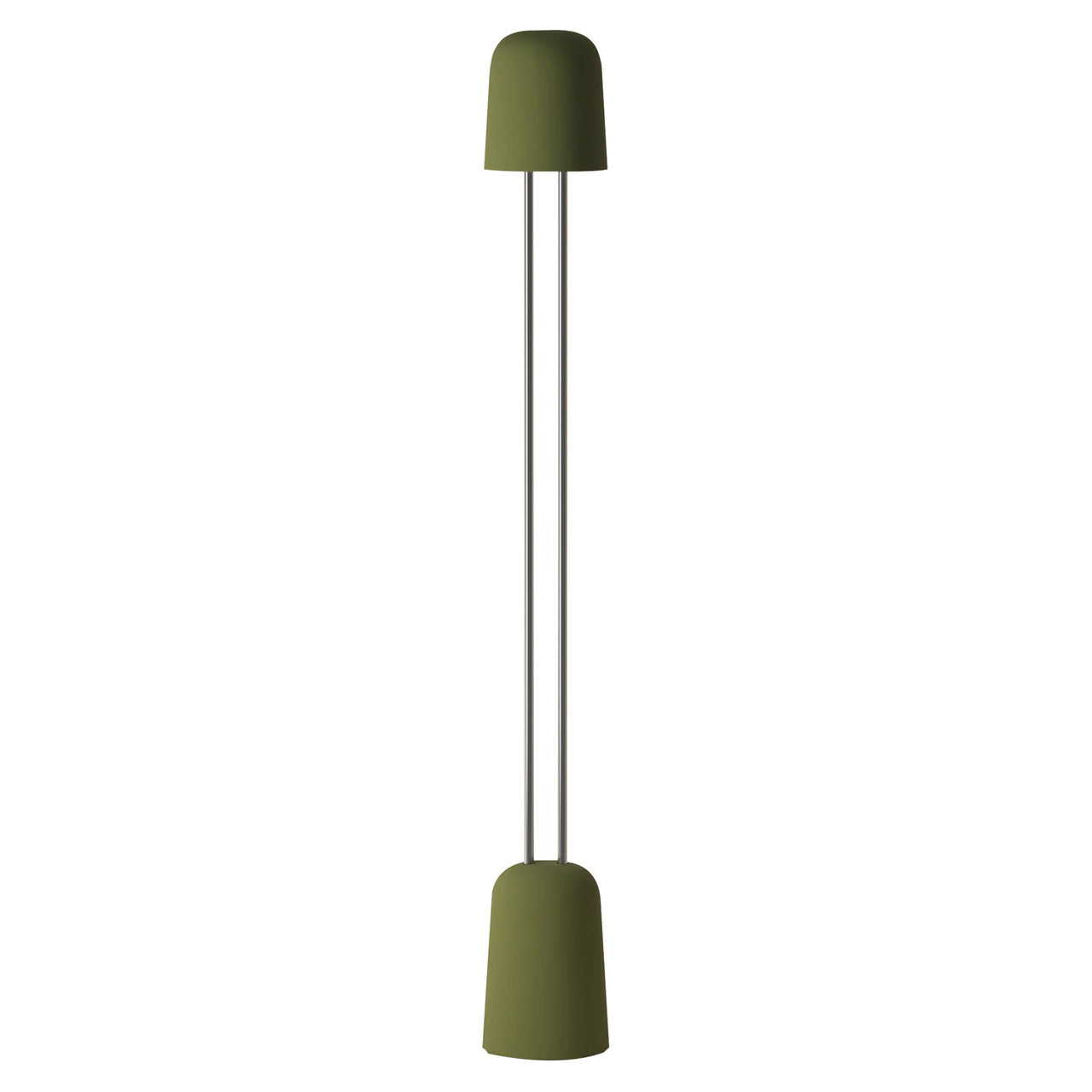 Gio Floor Light: Olive + Chrome