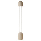 Gio Floor Light: Peach + Chrome
