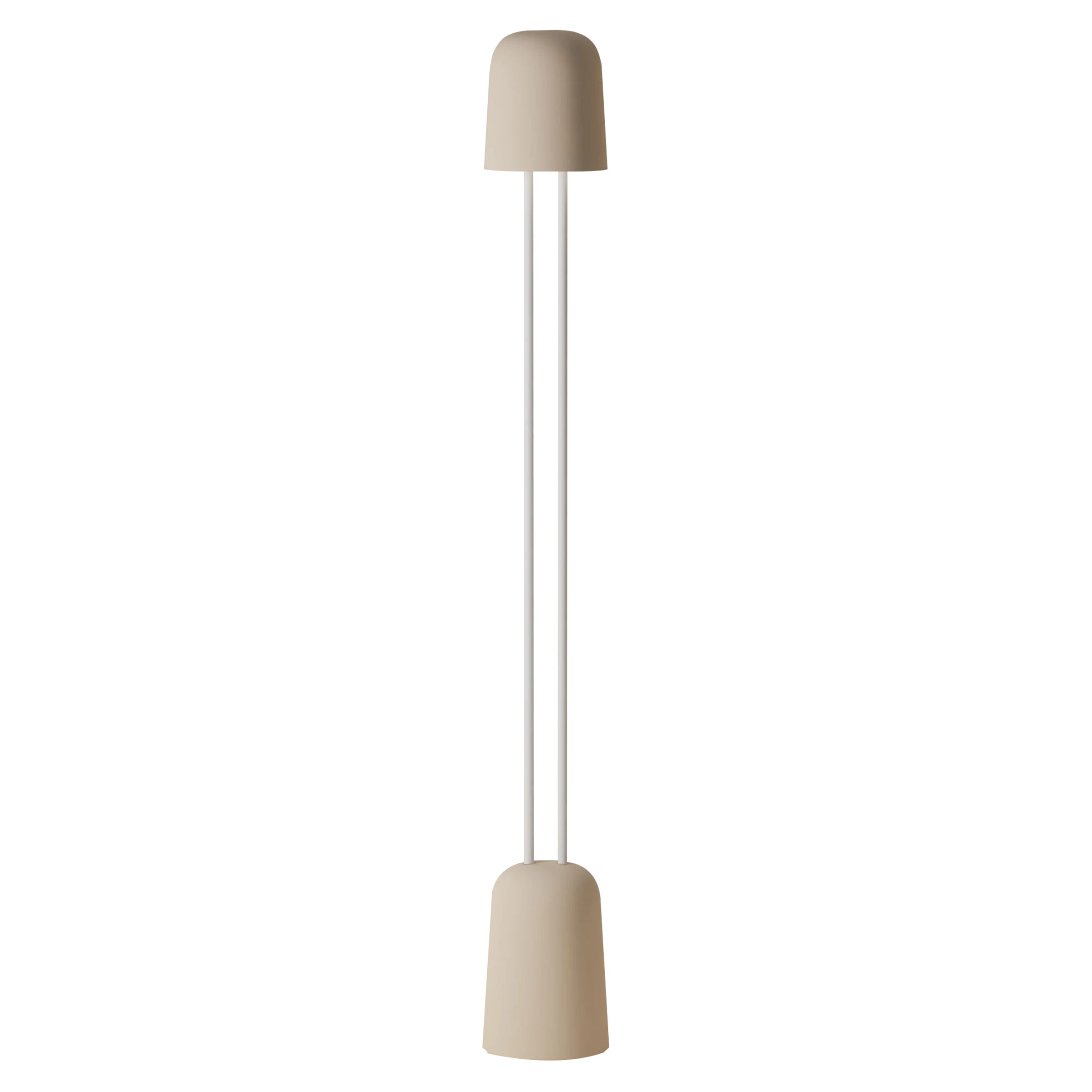 Gio Floor Light: Peach + White