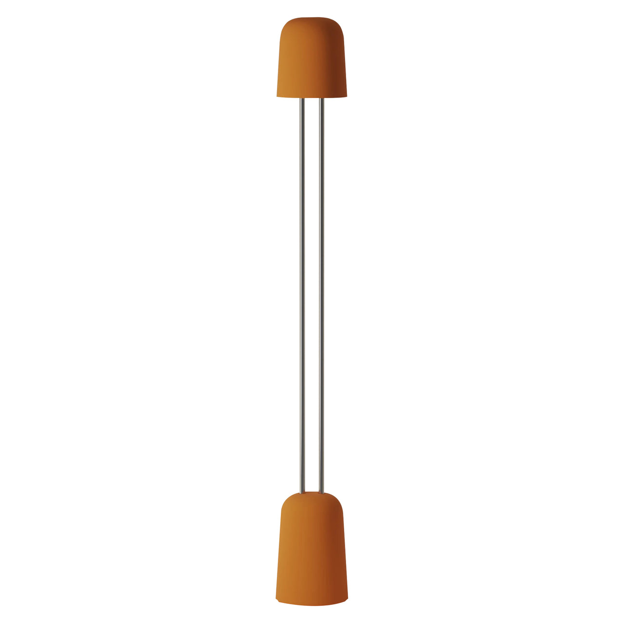 Gio Floor Light: Persimmon + Chrome