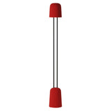 Gio Floor Light: Poppy + Black