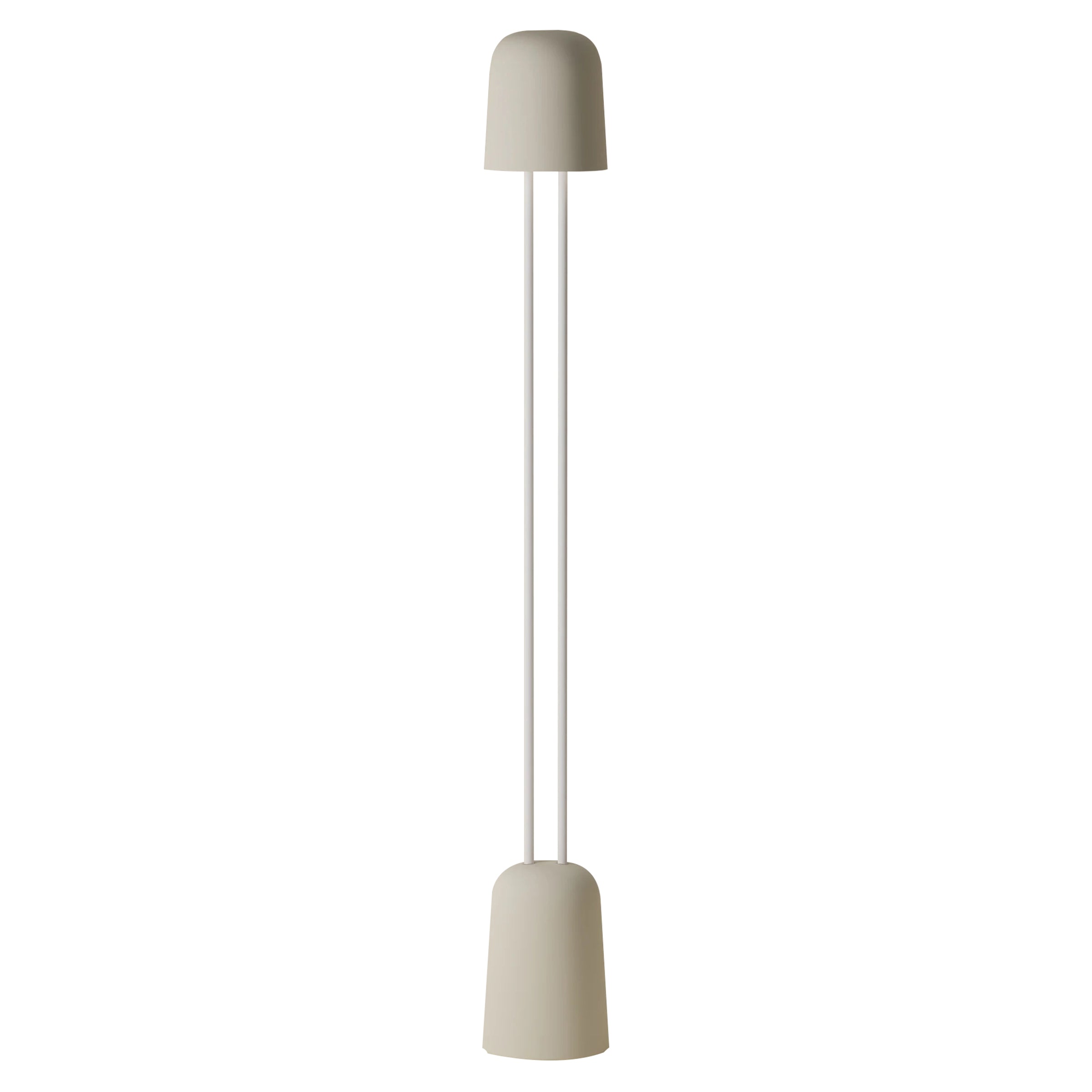 Gio Floor Light: Sand + White