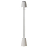 Gio Floor Light: Snow + Black