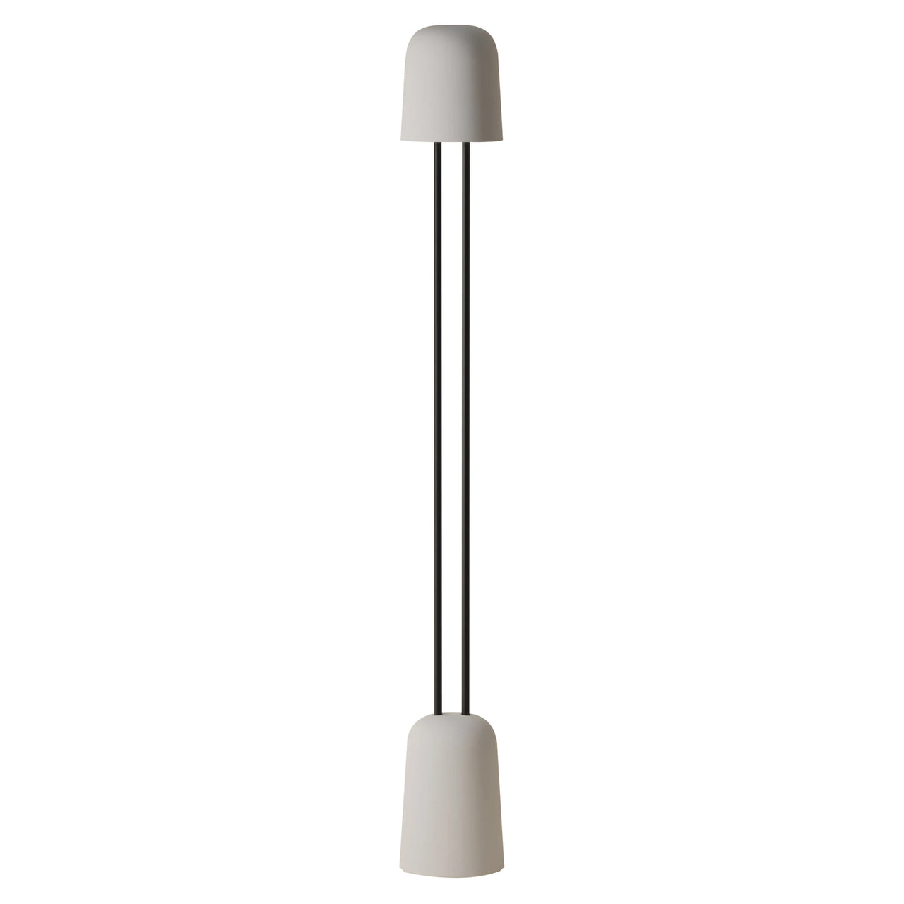 Gio Floor Light: Stone + Black