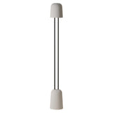 Gio Floor Light: Stone + Black