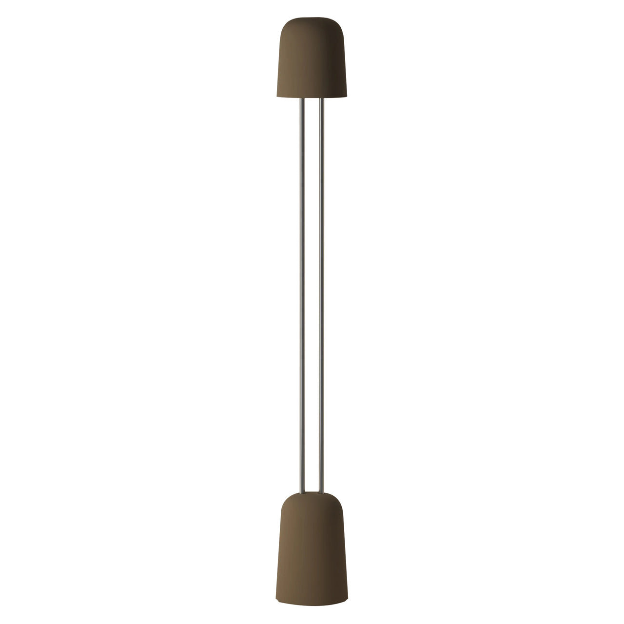 Gio Floor Light: Walnut + Chrome