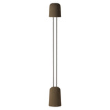 Gio Floor Light: Walnut + Chrome