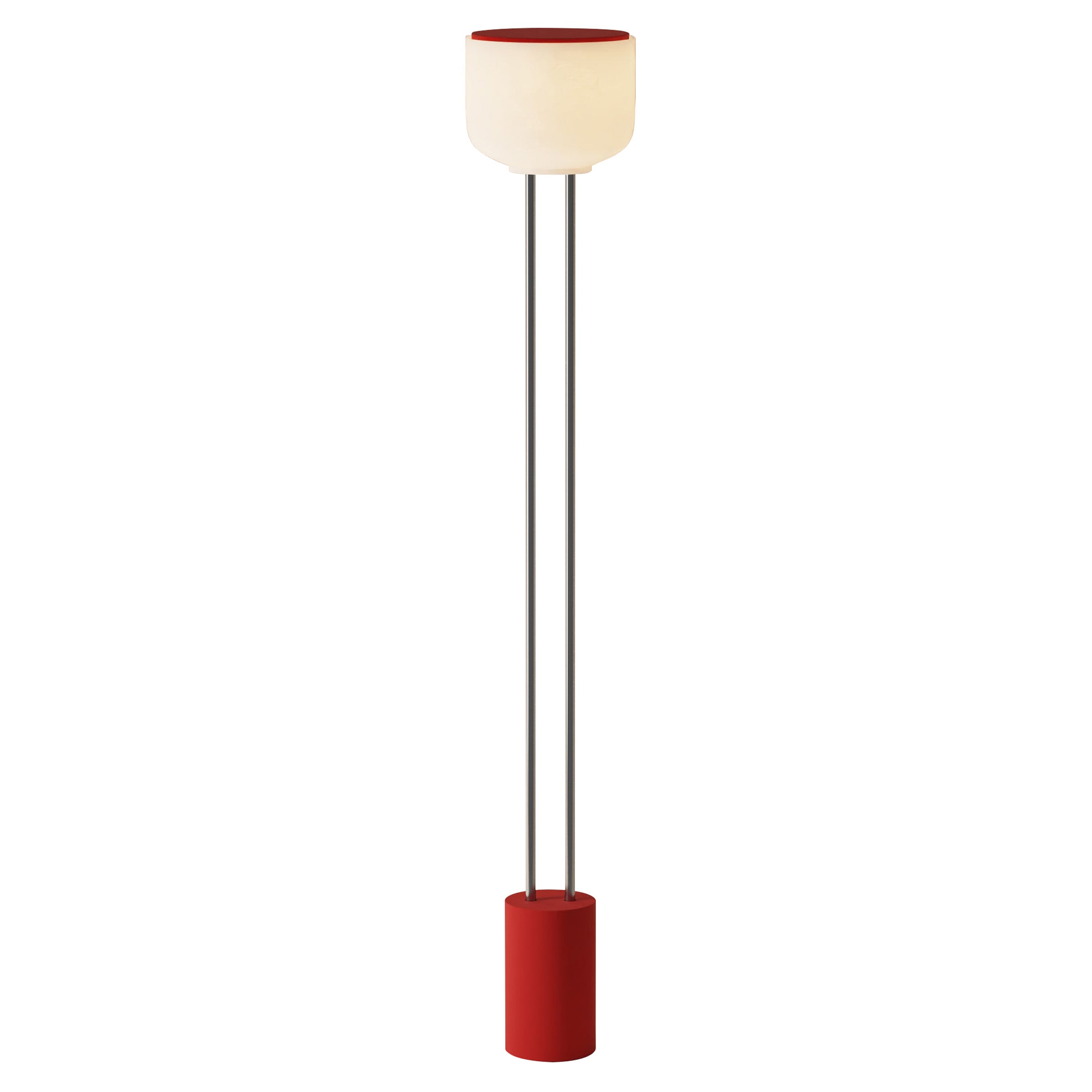 Arpeggio Floor Light: Canyon + Chrome