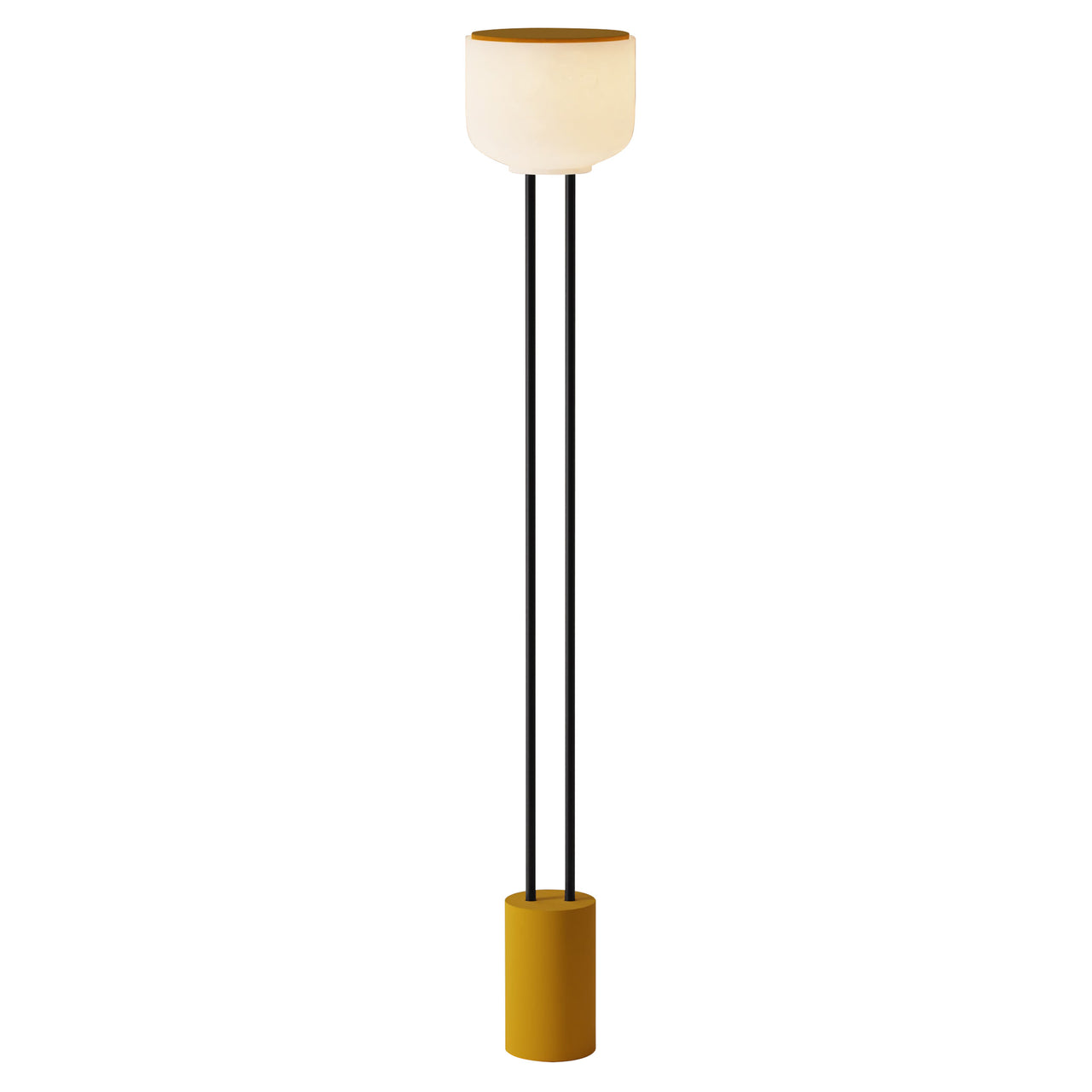 Arpeggio Floor Light: Mustard + Black
